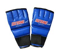 SheerFaring Boxeo en Tailandia Thai Training Punching Bag S Sparring Boxing Gloves Sports For Adults Kids, para Adultos Azul 1