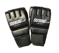 SheerFaring Boxeo en Tailandia Thai Training Punching Bag S Sparring Boxing Gloves Sports For Adults Kids, para Adultos Negro 2