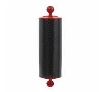 SheerFaring Brazo de Luz para Buceo Accesorio de Fotografía Barra Recién Ligera Doble Bola Aluminio Aleación Fibra de Carbono Compatible con Luces de Cámara, Rojo, 10 Pulgadas 872g Flotabilidad