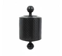 SheerFaring Brazo de Luz para Buceo Accesorio de Fotografía Barra Recién Ligera Doble Bola Aluminio Aleación Fibra de Carbono Compatible con Luces de Cámara, Negro, 5 Pulgadas 249g Flotabilidad