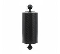 SheerFaring Brazo de Luz para Buceo Accesorio de Fotografía Barra Recién Ligera Doble Bola Aluminio Aleación Fibra de Carbono Compatible con Luces de Cámara, Negro, 8 Pulgadas 619g Flotabilidad