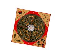 SheerFaring Brújula Feng Shui Adorno de Madera Yang Figuritas Portátiles Brújula Antigua China para Actividades Al Aire Libre Camping, 13CM