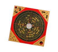 SheerFaring Brújula Feng Shui Adorno de Madera Yang Figuritas Portátiles Brújula Antigua China para Actividades Al Aire Libre Camping, 16CM