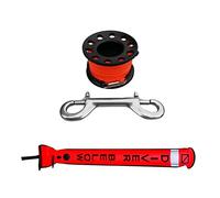 SheerFaring Carrete de Buceo con para Buceo Y Snorkel - Alta Visibilidad Y Alta Resistencia - Seleccionar, Negro