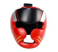 SheerFaring Casco de Boxeo con Protección Completa, Cómodo Y Transpirable, Que Protege La Frente Y Las Orejas. para Taekwondo, MMA Y Kickboxing, Rojo l