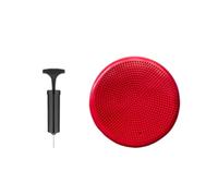 SheerFaring Cojín Oscilante, Tabla de Estabilidad para Adultos con Bomba Manual, Disco de Equilibrio Inflable, Asiento Sensorial Oscilante para Niños para Fitness, Rojo
