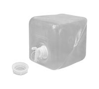 SheerFaring Contenedor de Agua Plegable con Capacidad para Plegarse Y Ahorrar Espacio Diseño Transparente Y Fácil de de LDPE Resistente Adecuado para, 20l con Grifo