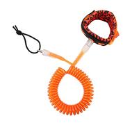 SheerFaring Correa para Tabla de Surf Y Paddle Surf, Cuerda Elástica para Los Pies, Cordón Ligero Y Portátil de TPU con Resorte para Las Piernas, Naranja