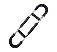 SheerFaring Ejercitador de Brazos con Barra de Acero y de Resistencia Fortalecedor de Hombro y Antebrazo Portátil Adecuado para Ejercicios en Casa, Negro Gris 30 Kg