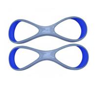 SheerFaring Entrenador de Natación Adulto Dispositivo Ergonómico para Optimización de Brazada Soporte en Desarrollo de Habilidades Técnicas Corrección Dinámica, Gris Con Azul, S Niños