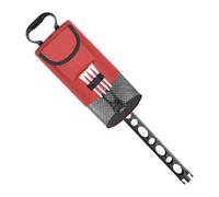 SheerFaring Golf Ball Retriever Recogepelotas Herramienta Manual Dispositivo de Agarre Organizador con Asa y Porta-tees Nylon y PP Apto para del Campo Práctica en, Negro