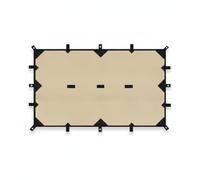 SheerFaring Lona Protectora Exterior con, Color to 3, 19 Puntos de suspensión, Revestimiento Plateado, 3m*4m, Marrón