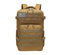 SheerFaring Mochila de Senderismo, Mochila para Portátil, Ajustable, Resistente Al Agua, Multiusos, Mochila de Camping, Mochila de Día para Actividades Al Aire Li, MARRÓN
