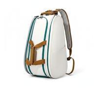 SheerFaring Mochila de Tenis Mochila Deportiva Bolsa de Raquetas Bolso de Pádel Portaequipaje de Uso Mixto para Hombre y Mujer Adecuada para Entrenamiento, Marrón, Verde Marrón, 36-55L