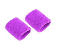 SheerFaring Muñequeras Deportivas Coloridas para Exteriores, Brazaletes Absorbentes de Sudor de Tela de para Gimnasio Y Deportes, Adecuadas para Baloncesto, Violeta Claro