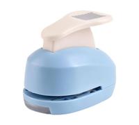 SheerFaring Perforadora de Borde para Scrapbooking Tarjetas Papelería Sobres con Guía Interna y Acción Suave Construcción PP Robusta Corte 19x15mm, Azul, Individual
