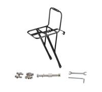 SheerFaring Portaequipajes Delantero de Bicicleta, Portaequipajes de Metal para Horquilla Delantera de Bicicleta.