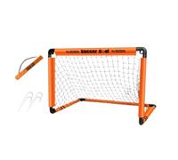 SheerFaring Portería de Fútbol Infantil, para Interior Y Exterior, con Estacas Y Bolsa de Transporte, Puerta de Fútbol Plegable, Portería de Fútbol para Parque, P, Naranja 120x80x80cm