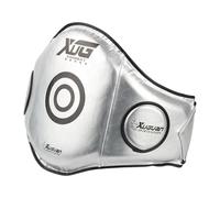 SheerFaring Protector Corporal de Boxeo, Almohadilla de Protección para La Parte del Abdomen para Entrenamiento de, MMA, Kick Boxing Y Sparring, Plata