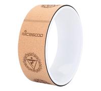 SheerFaring Rueda de de Corcho para Estiramientos de Espalda para Mujeres, Equipo de Pilates para Flexiones de Espalda, Blanco