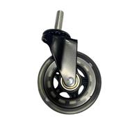 SheerFaring Ruedas Giratorias para Oficina | Ruedas para Patinaje | Repuesto Resistente de 3/4 de Pulgada | Suaves Y con Buen Rodamiento | Vástago, Negro s, Tal como se Describe
