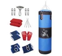 SheerFaring Saco de Boxeo de PU, Saco Pesado Colgante, Saco de Arena Sin Relleno para Adultos, Gimnasio en Casa, Kickboxing, Muay Thai.