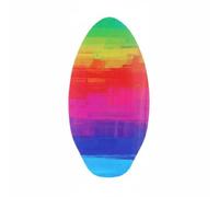 SheerFaring Skimboard para Niños Tabla de Práctica Tabla de Playa Tabla Flotante Ligera con Superficie Antideslizante Adecuada para Entrenamiento Esparcimiento y, 41 Inch, Colorful Sunset