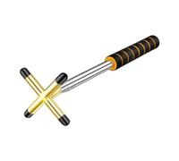 SheerFaring Soporte para Tacos de Billar, Puente para Tacos de Billar, Soporte para Cabezas de Tacos de Snooker, Estante para Tacos de Billar para Clubes, D, Cabeza de Cruz de Oro