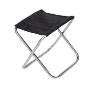 SheerFaring Taburete de Camping con Reposapiés Tipo Silla de Pesca de Aleación de Aluminio, Taburete Plegable para Deportes, Jardín, Barbacoa Y Patio, Plata