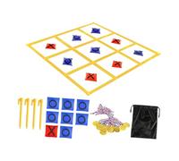 SheerFaring Tic Toe Juego Bolsa Lanzamiento Set Lanzamiento Objetivo Sandbag Juguetes Exterior Nylon Adecuado para Acampadas Celebraciones Familiares, Sudoku Amarillo
