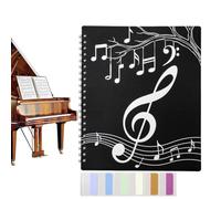 Sheet Music Binder - 40 Pocket Display Folder, 80 Page Storage Sleeve Organizer, Spiral Bound Music Book Holder, Durable Document Protection File | Business Papers, Keepsake Storage Solution