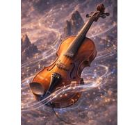 Sheet Music Book - Enchanted Violin and Flute at Sunrise: Blank Music Manuscript Paper with 12 Staves Per Page for Composition, Songwriting, Lessons, ... and Musical Ideas | 100 Pages | 8.5" x 11"