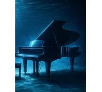 Sheet Music Book - Grand Piano Beneath the Ocean: Blank Manuscript Paper with 12 Staves Per Page for Composition, Songwriting, Lessons, Practice, Notation and Creative Ideas | 100 Pages | 8.5 x 11