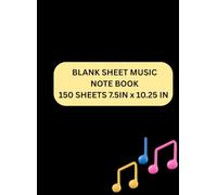 Sheet Music Notebook | 7.5"x10.2" |150 pages, 10-Stave Manuscript Paper blank staff paper sheet music composition notebook blank sheet music note | ... Notebook | blank sheet music notebook for gui