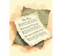 Sheet Music Notebook For Writing New Melodies, Recording Chords, Song Lyrics And Personal Music Practice Notes