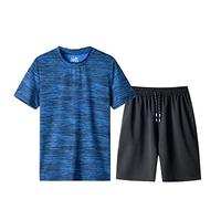 Sheey Verano Conjunto Chandal Hombre Completo Camisas Camiseta Shirt Manga Corta Chándal de Futbol,Chándal Pantalones Talla Grande Playa Deportivas Conjunto Deportivo Hombre Camisas Correr