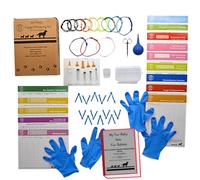SheffieldSSShop - Kit de 64 piezas para cachorros de nacimiento, suministros de parto para perros embarazadas, collares para recién nacidos para biberones de arena para lactancia