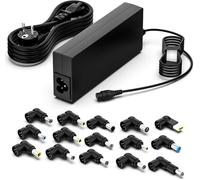 Shefor 90W Cargador Portatil Universal 19V 19.5V 20V Ordinateur Adapt Compatible con HP Stream ASUS Vivobook Ideapad DELL Latitude Acer Aspire Toshiba Samsung Cable de alimentación con 15 Puntas