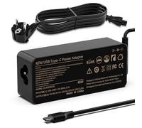 Shefor Cargador 45W USB C Ordenador Portátil 20V 2,25A Compatible con Lenovo Thinkpad/Yoga, HP Spectre/Envy X2, DELL XPS 13 15, Acer Spin, ASUS, Samsung, ADLX45YAC3A ADLX45YLC3A Alimentación