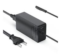 shefor Cargador Surface Pro 65W para Microsoft Surface Pro 8/7/7+/6/5/4/X Laptop 4/3 Go 3/2 Modelo 1706 1796 1800,Surface Laptop/Surface Book/Surface Go Adaptador Windows Tablet Surface con puerto USB