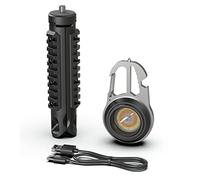 shefor Cob Llavero Luz de Trabajo,Mini Linterna LED,800 Lúmenes,Luz de Emergencia Recargable,7 Modos USB Lámpara de Inspección Portátil con Destornillador con Soporte para Camping
