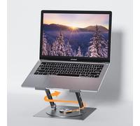 shefor Soporte para computadora portátil Base giratoria de 360°Altura Ajustable de Aluminio Estable Soporte ergonómico para computadora portátil Compatible con 10-17 Pulgadas macbook