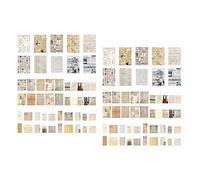 SHEGOTO 100 hojas de papel decorativo vintage con diseño de flores, papel de decoración para álbumes de recortes, papel decorativo para marco de fotos de diario