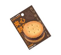 SHEGOTO Bloc de notas con forma de galleta de galleta, 30 hojas, bloc de notas de bolsillo para notas de diario