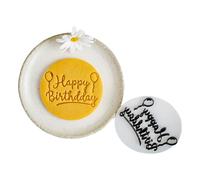 SHEGOTO Moldes de galletas inglesas de feliz cumpleaños, adecuados para entusiastas creativos de la repostería y celebraciones de festivales