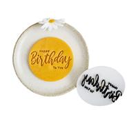 SHEGOTO Moldes de galletas inglesas de feliz cumpleaños, adecuados para entusiastas creativos de la repostería y celebraciones de festivales