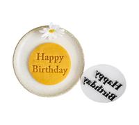 SHEGOTO Moldes de galletas inglesas de feliz cumpleaños, adecuados para entusiastas creativos de la repostería y celebraciones de festivales