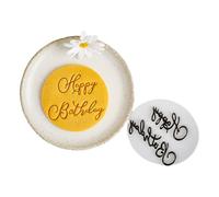 SHEGOTO Moldes de galletas inglesas de feliz cumpleaños, adecuados para entusiastas creativos de la repostería y celebraciones de festivales