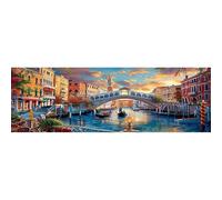 SHEGZHUC 110 x 50 cm Pintura de diamante Italia Venecia Ciudad Puente Arte Bordado Punto de Cruz Grande XXL Regalo Decoración