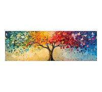 SHEGZHUC 110 x 50 cm Pintura de Diamante y Árbol de la Vida Cuatro Estaciones Arte Bordado Punto de Cruz